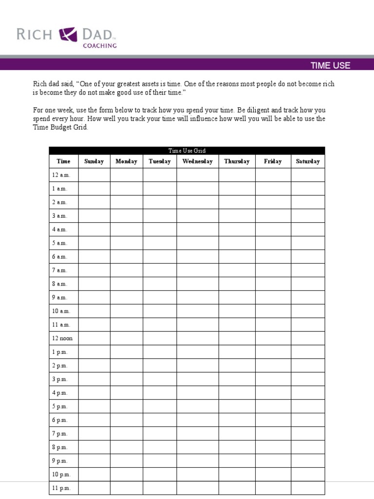 Time Use | PDF