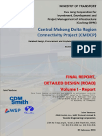 Final Report of Detailed Design, Central Mekong Delta Region Connectivity Project (CMDCP)