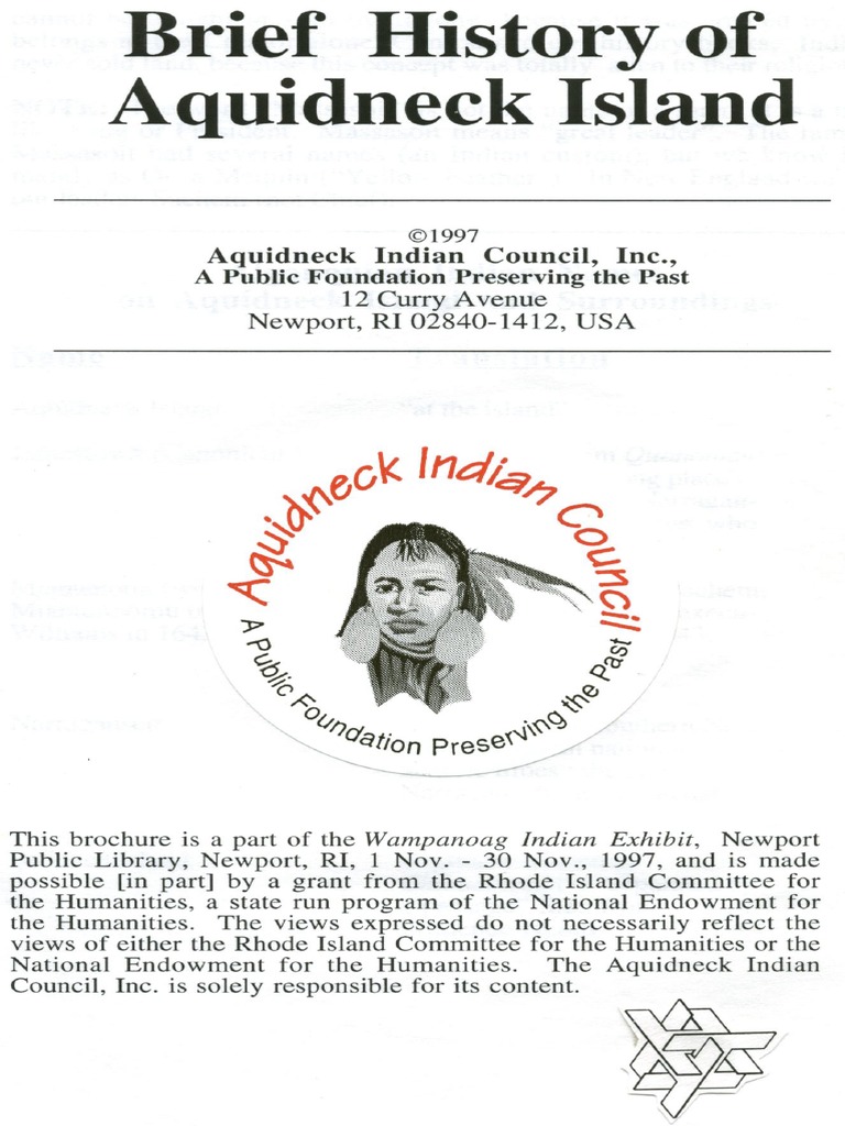 Brief History of Aquidneck Island