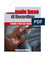 Manuale Base Di Recording Studio-Live