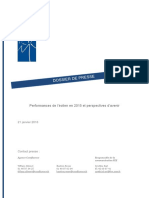 Performances de L'éolien en 2015 Et Perspectives D'avenir