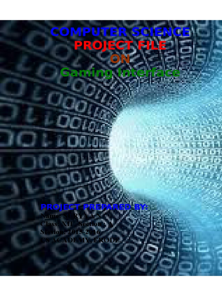 Student's Gaming Interface Project | PDF | C (Programming Language ...
