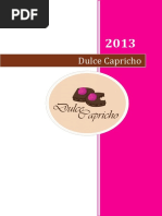 Dulce Capricho, Proyecto Final