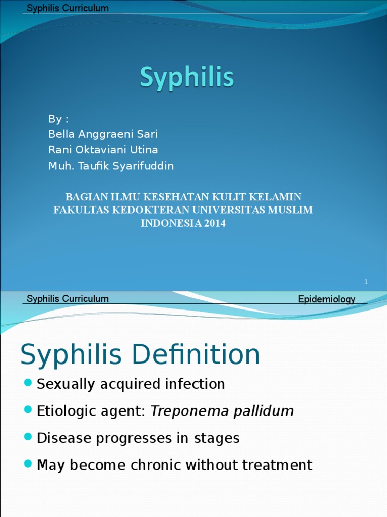 syphilis-slides.ppt | Public Health | Medical Statistics