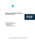 Education and Examination Regulations 2013-2015