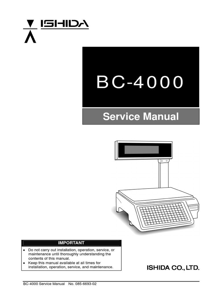 BC-4000 Service Manual | Power Supply | Computing And Information Technology