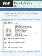 Modifying the XML database nodes (to unlock modem) | Hacking ECI B-FOCuS V-2FUb:I Rev.B