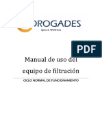 Manual de Uso Del Equipo de Filtración