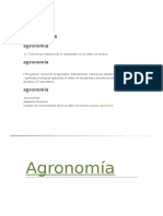 Agronomia A