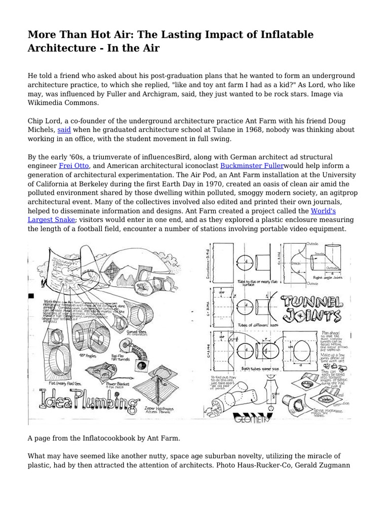 Inflatable Architecture's Lasting Impact | PDF