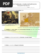  Teste Diagnóstico 1820 e o Liberalismo 1 6º ANO