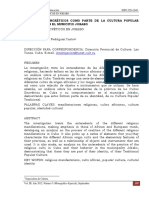 Dialnet LosCultosSincreticosComoParteDeLaCulturaPopularTra 4232360 PDF