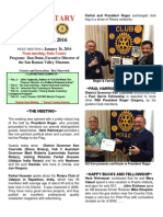 Moraga Rotary Newsletter Jan 19, 2016