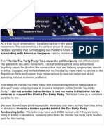 Falconer Press Release Re Tea Party