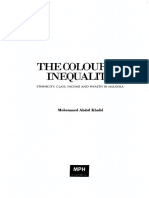 Thegolourof Inequaihy Ethnicity, Class, Income and Wealth in Malaysia
