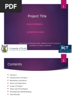 FYP Project Presentation Template