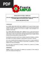 Resolución nro 10 Lima Metropolitana