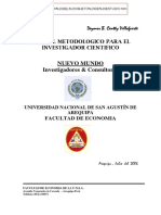 Manual Metodologico para El Investigador Cientifico