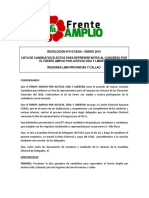  Lista de candidatos electos para congresistas por la región Callao