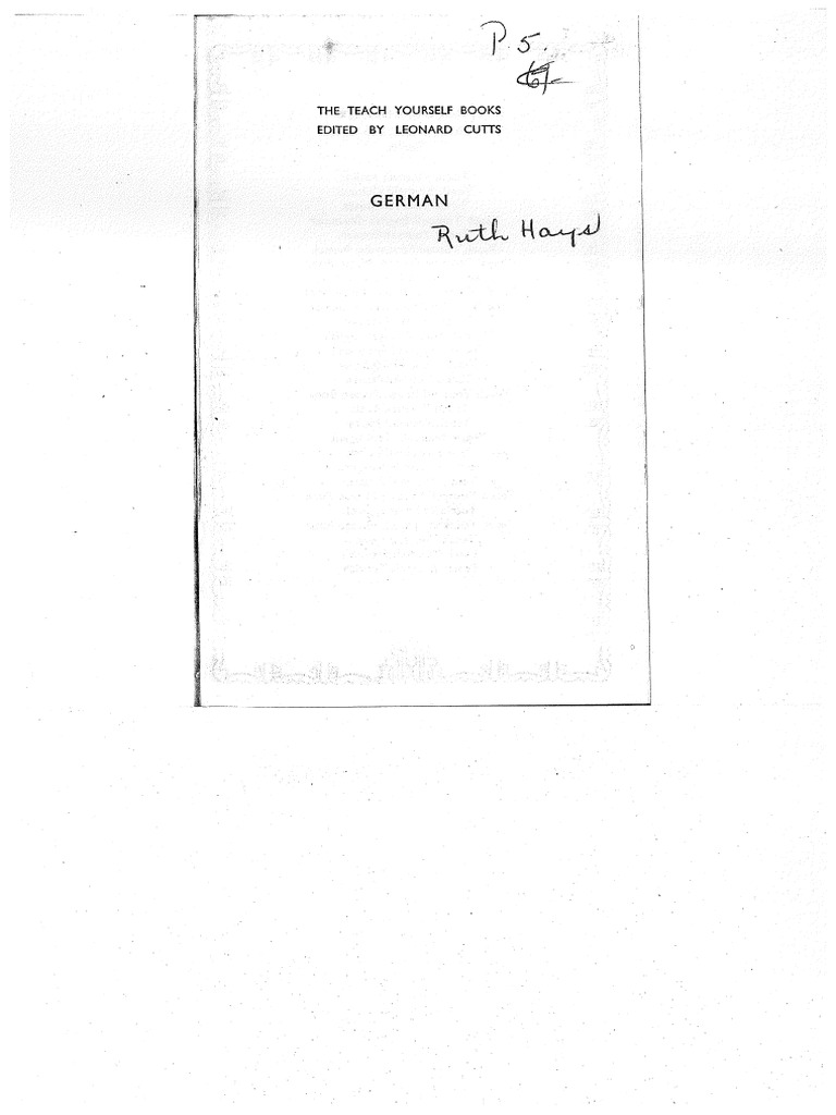 Teach Yourself German PDF