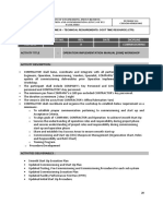 CTR No Activity No. Rev. Date Dicipline: CSU-1211 0 Commissioning