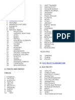 Science Outline