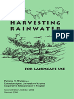 31625024 Harvesting Rainwater for Landscape Use Tuscon AZ