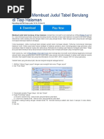 Download Tips Excel Membuat Judul Tabel Berulang Di Tiap Halaman by Be Sasongko SN296244901 doc pdf