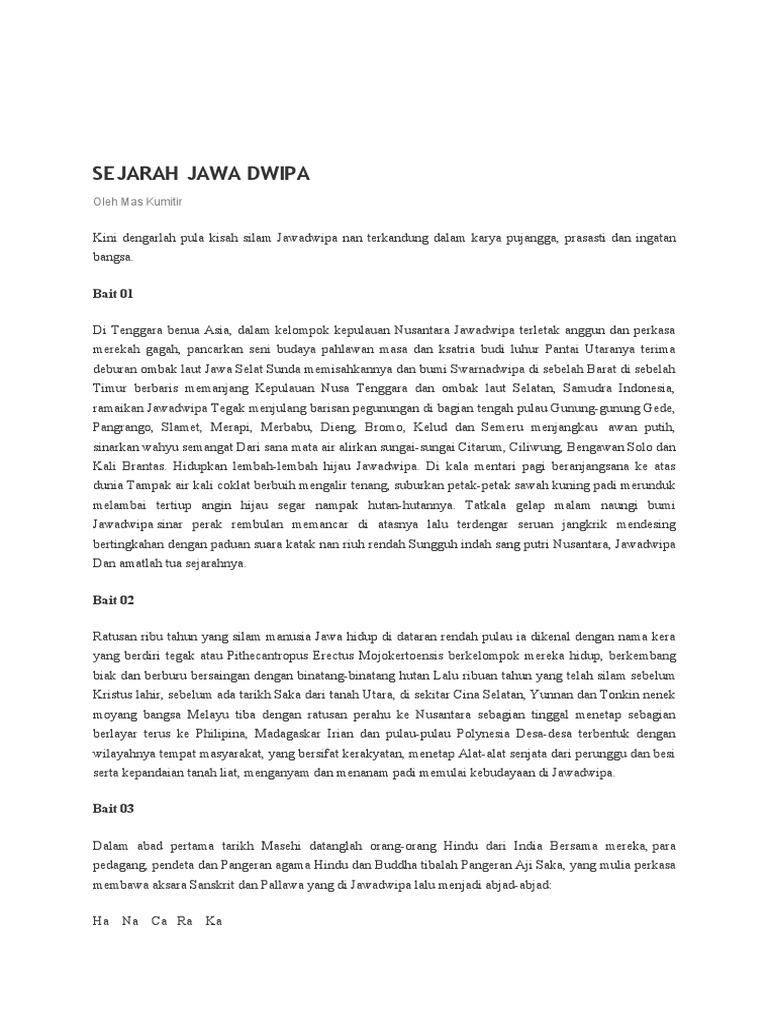 Sejarah Jawadwipa dan Kerajaan Terkait | PDF | Sejarah