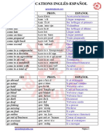 COLLOCATIONS Ingles - Español PDF