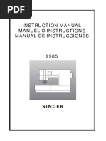 Singer 9985 Manual