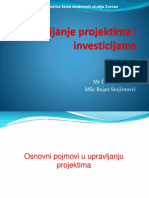 Upravljanje Projektima Uvod