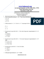 3. Contoh Soal Latihan Matematika Persamaan Garis Lurus Kelas 8 Smp