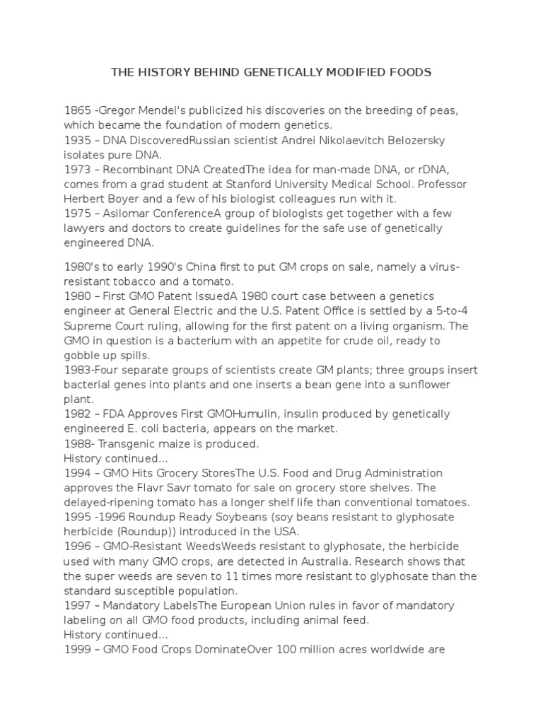 GM Papaya Modified Food Engineering