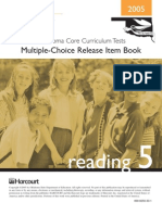 Multiple-Choice Release Item Book: Reading