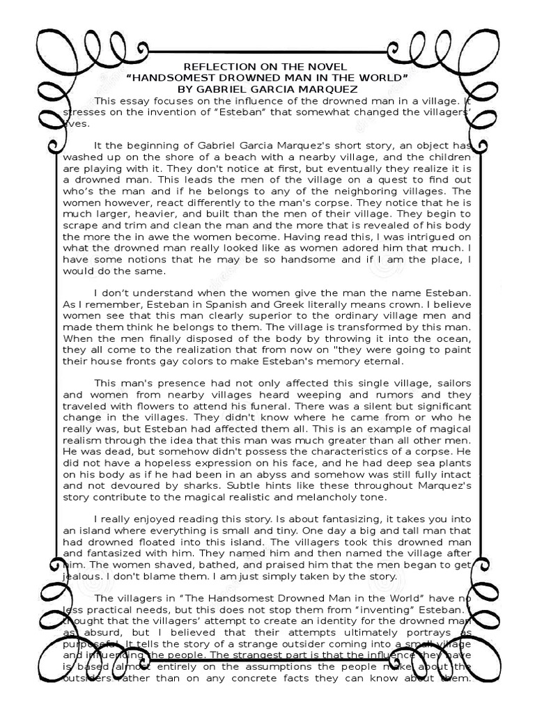 the handsomest drowned man in the world essay