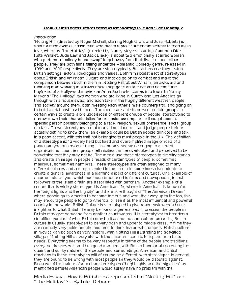 stereotype essay