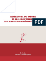 Referentiel Metiers KINESITHERAPIE