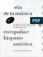 Historia de La Musica Siglo XVIII. FCE. JMLEZA Ed. Indice