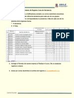 Procedimiento de Registro Lista de Asistencia y Calificacion B15