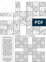 Printable Sudoku High-Five, Jan. 23