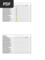 Lista de Notas y Desempeño Estudiantil | PDF