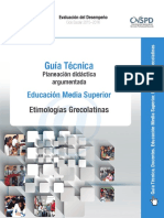 Guía Técnica para la Planeación de Etimologías Grecolatinas