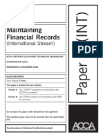 Maintaining Financial Records