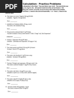 Dosage Calculations, CH 10 Problems