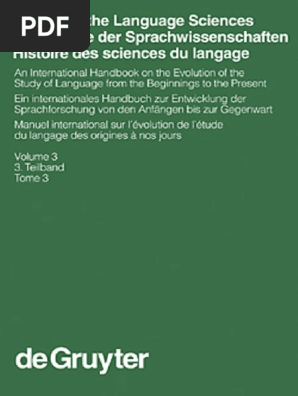 Et Al Sylvain Auroux Editor History Of The Language - 