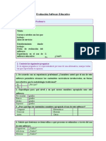 Evaluación Software Educativo