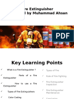 Fire Extinguisher Presented by Muhammad Ahsan