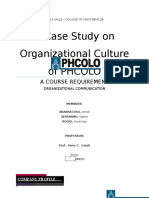 A Case Study On Organizational Culture of Phcolo