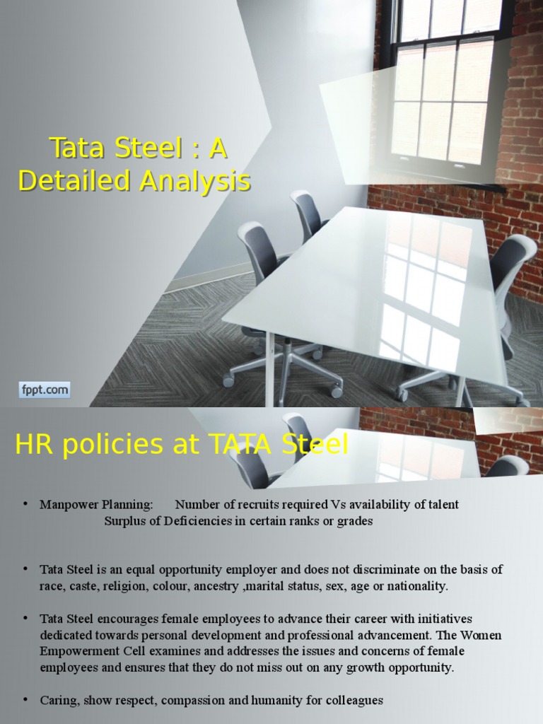 Tata Steel HR Policies and Practices | PDF | Strategic Management ...